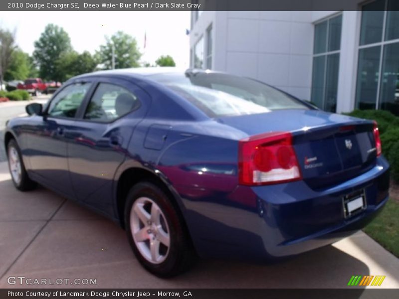 Deep Water Blue Pearl / Dark Slate Gray 2010 Dodge Charger SE