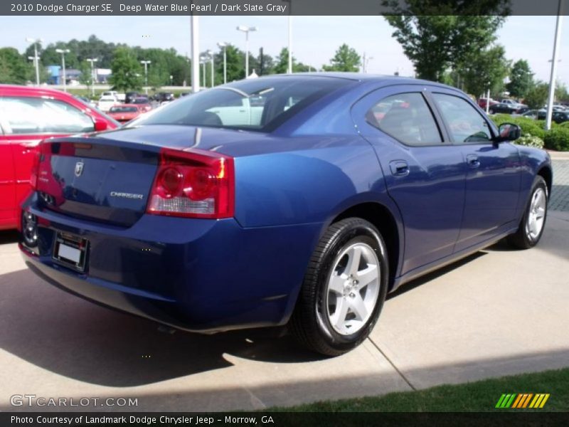 Deep Water Blue Pearl / Dark Slate Gray 2010 Dodge Charger SE