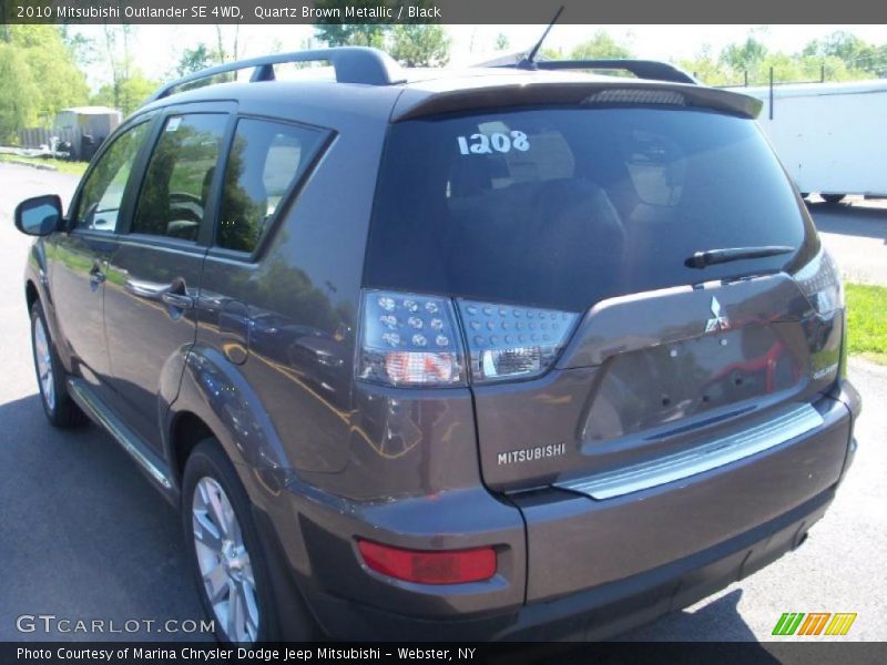Quartz Brown Metallic / Black 2010 Mitsubishi Outlander SE 4WD