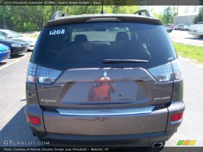 Quartz Brown Metallic / Black 2010 Mitsubishi Outlander SE 4WD