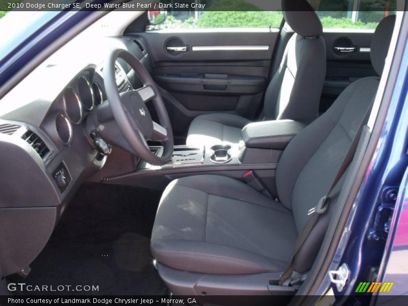 Deep Water Blue Pearl / Dark Slate Gray 2010 Dodge Charger SE
