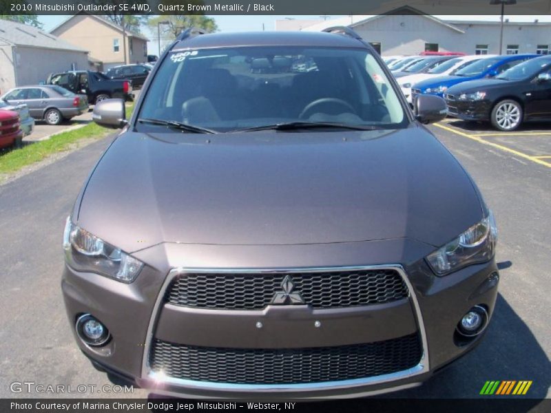 Quartz Brown Metallic / Black 2010 Mitsubishi Outlander SE 4WD