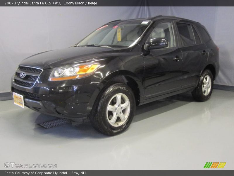 Ebony Black / Beige 2007 Hyundai Santa Fe GLS 4WD