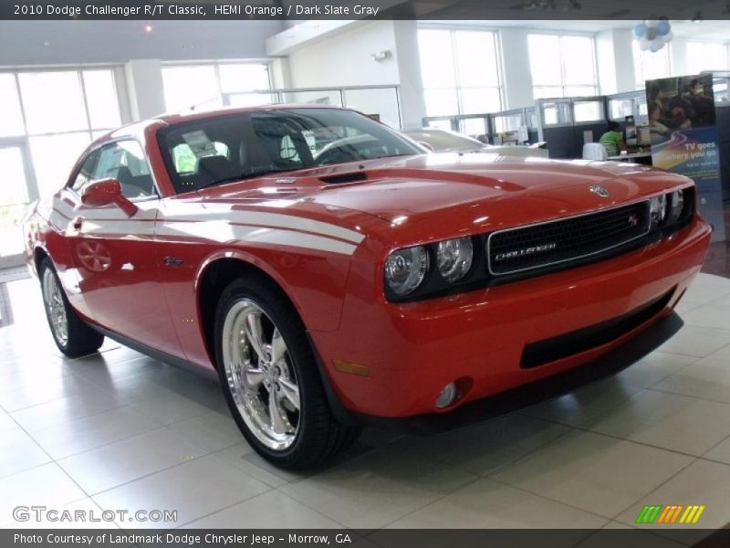 HEMI Orange / Dark Slate Gray 2010 Dodge Challenger R/T Classic