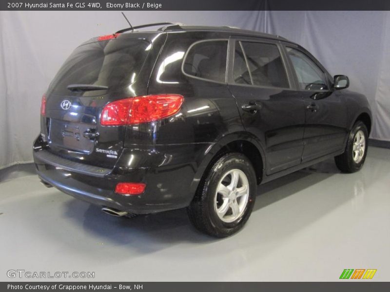 Ebony Black / Beige 2007 Hyundai Santa Fe GLS 4WD