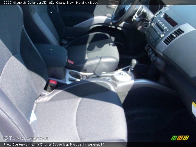 Quartz Brown Metallic / Black 2010 Mitsubishi Outlander SE 4WD