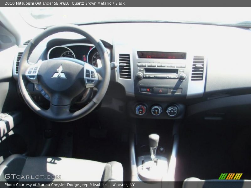 Quartz Brown Metallic / Black 2010 Mitsubishi Outlander SE 4WD