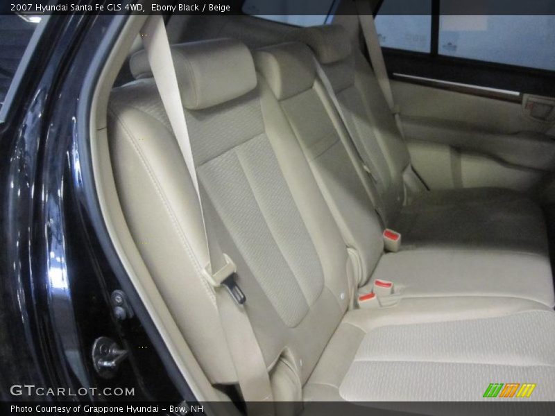 Ebony Black / Beige 2007 Hyundai Santa Fe GLS 4WD