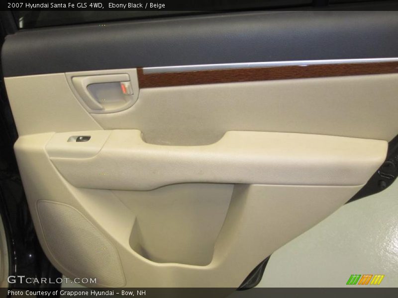 Ebony Black / Beige 2007 Hyundai Santa Fe GLS 4WD