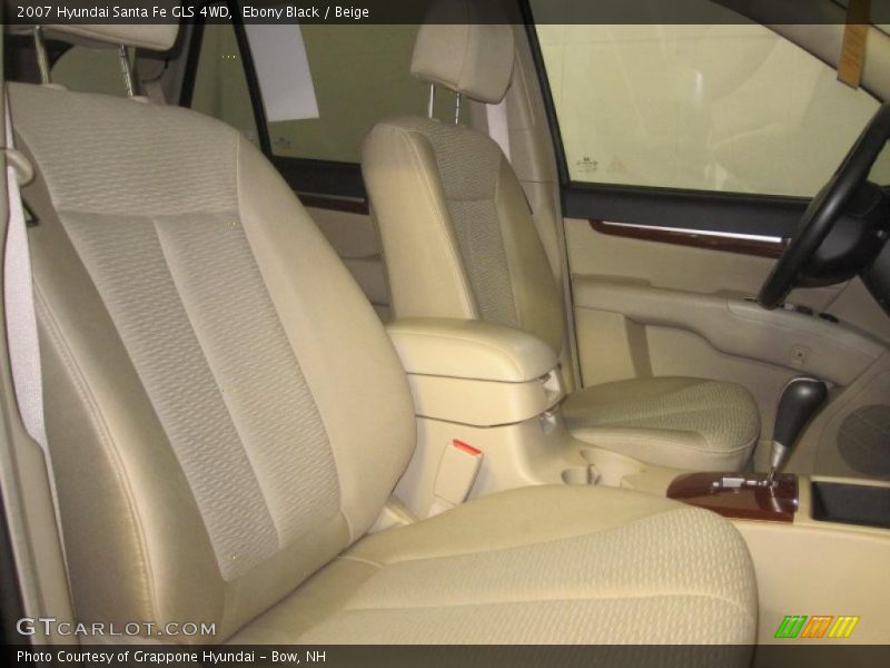 Ebony Black / Beige 2007 Hyundai Santa Fe GLS 4WD