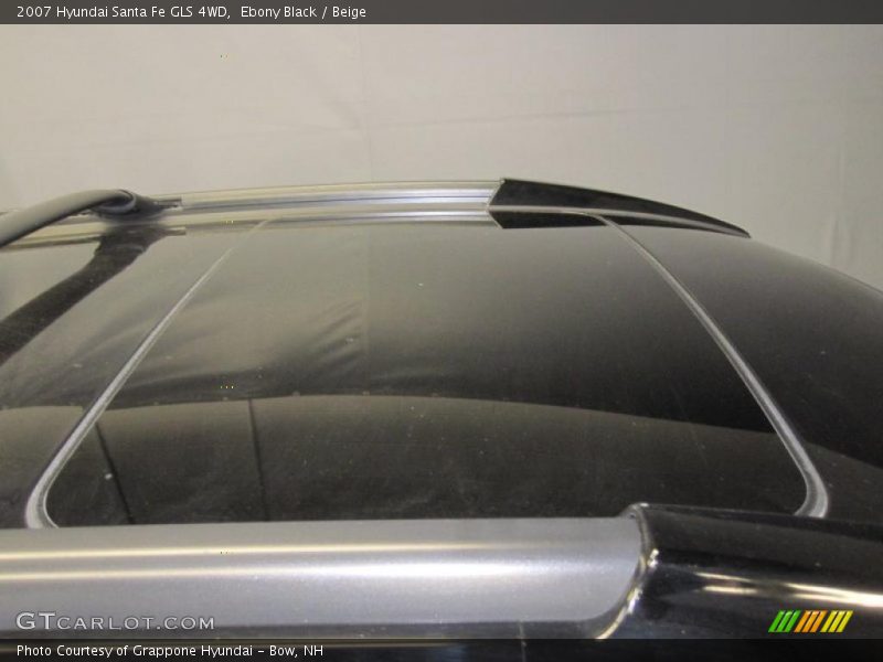 Ebony Black / Beige 2007 Hyundai Santa Fe GLS 4WD