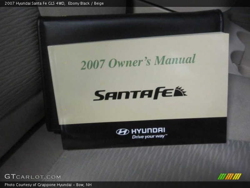 Ebony Black / Beige 2007 Hyundai Santa Fe GLS 4WD