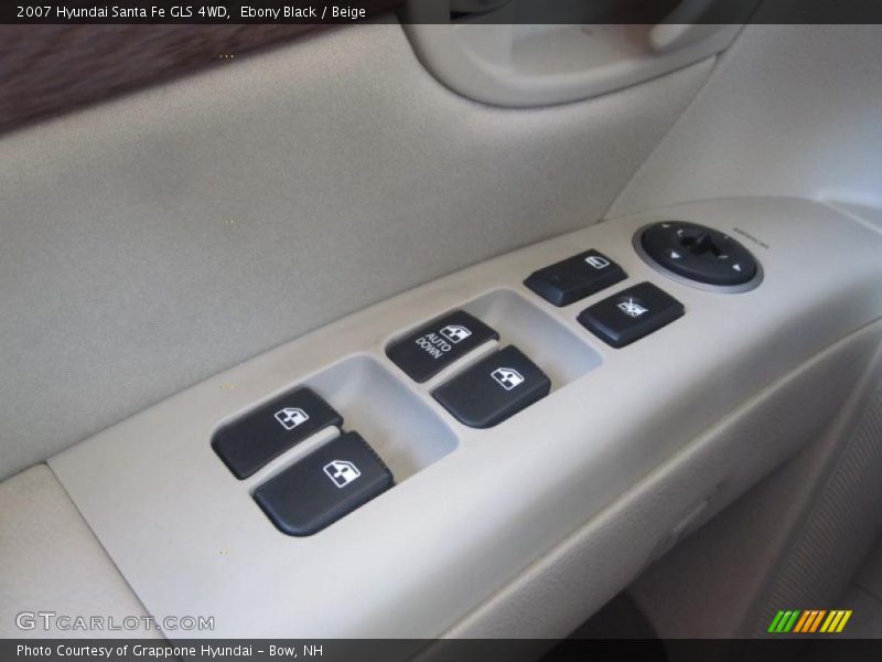 Ebony Black / Beige 2007 Hyundai Santa Fe GLS 4WD