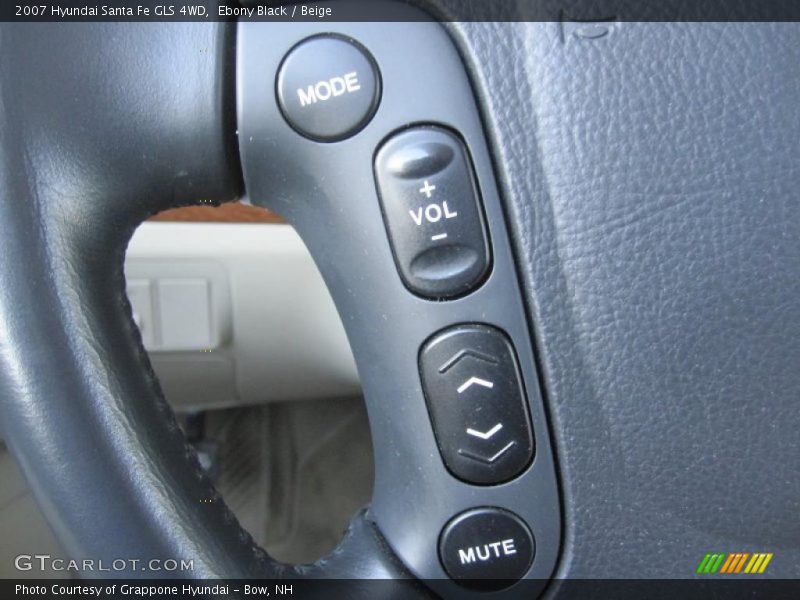 Ebony Black / Beige 2007 Hyundai Santa Fe GLS 4WD