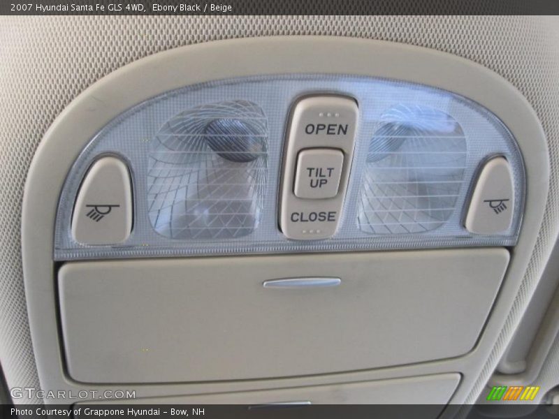 Ebony Black / Beige 2007 Hyundai Santa Fe GLS 4WD