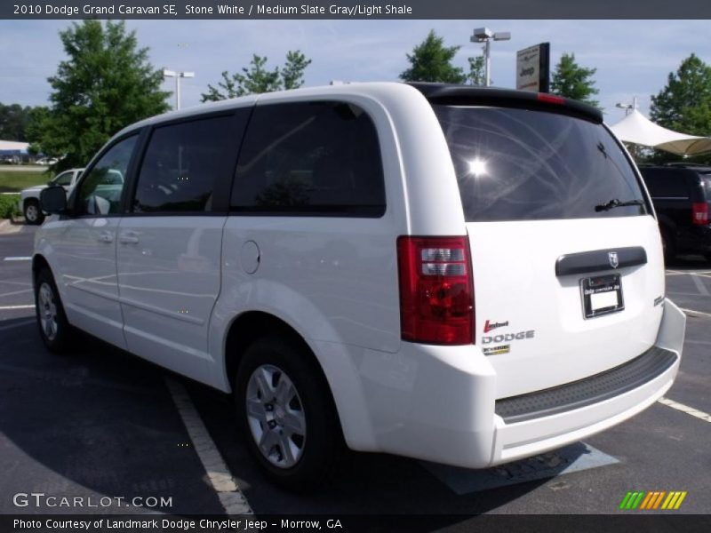 Stone White / Medium Slate Gray/Light Shale 2010 Dodge Grand Caravan SE
