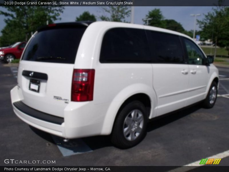Stone White / Medium Slate Gray/Light Shale 2010 Dodge Grand Caravan SE