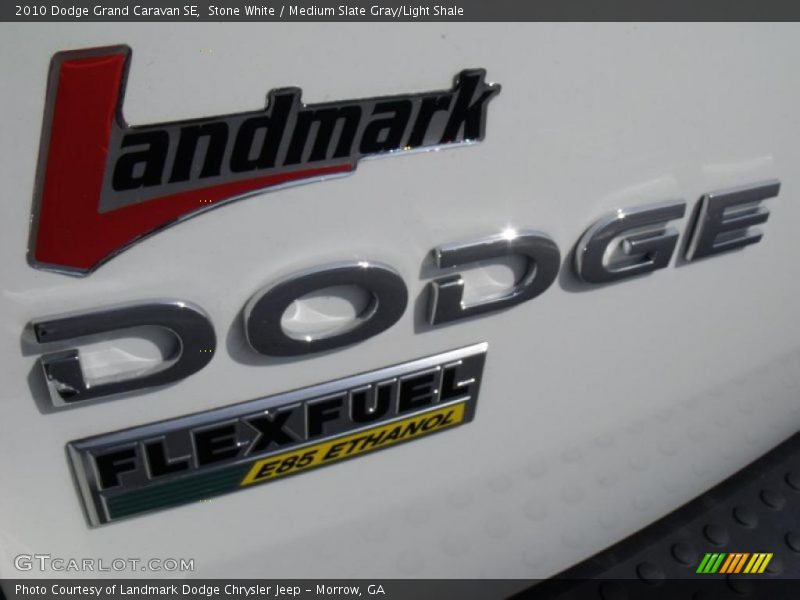 Stone White / Medium Slate Gray/Light Shale 2010 Dodge Grand Caravan SE