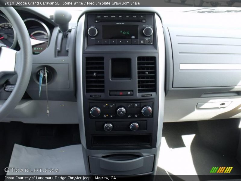 Stone White / Medium Slate Gray/Light Shale 2010 Dodge Grand Caravan SE