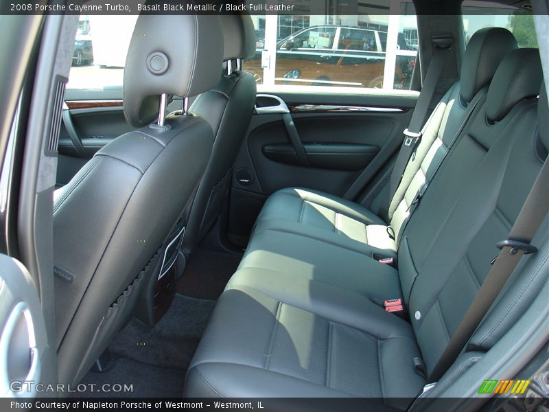 Basalt Black Metallic / Black Full Leather 2008 Porsche Cayenne Turbo