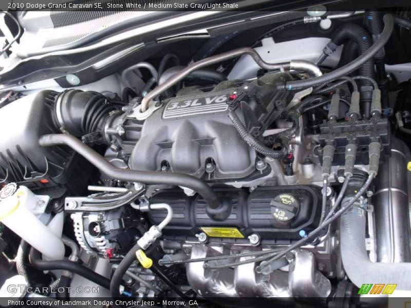 Stone White / Medium Slate Gray/Light Shale 2010 Dodge Grand Caravan SE