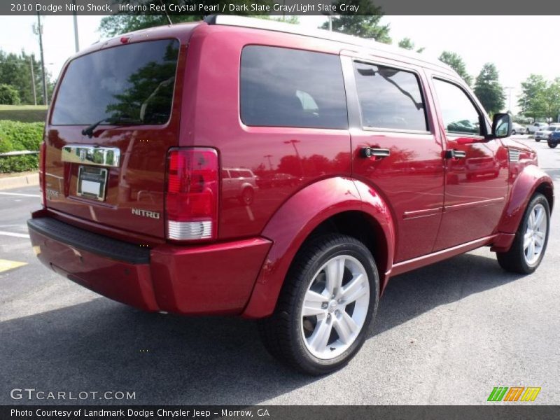 Inferno Red Crystal Pearl / Dark Slate Gray/Light Slate Gray 2010 Dodge Nitro Shock