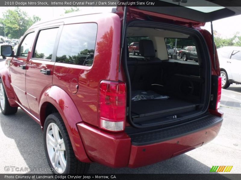 Inferno Red Crystal Pearl / Dark Slate Gray/Light Slate Gray 2010 Dodge Nitro Shock