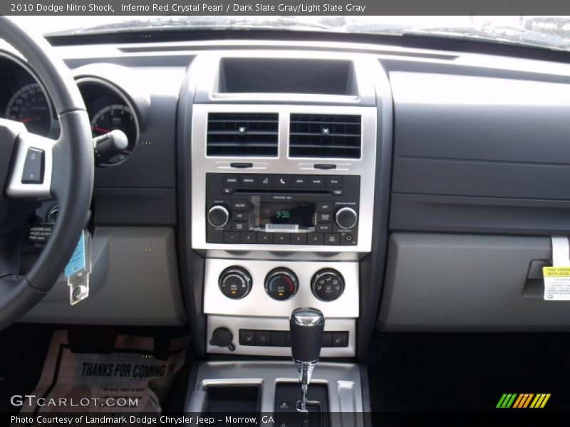Inferno Red Crystal Pearl / Dark Slate Gray/Light Slate Gray 2010 Dodge Nitro Shock