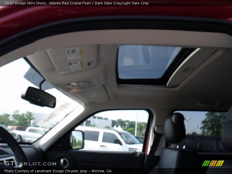 Inferno Red Crystal Pearl / Dark Slate Gray/Light Slate Gray 2010 Dodge Nitro Shock
