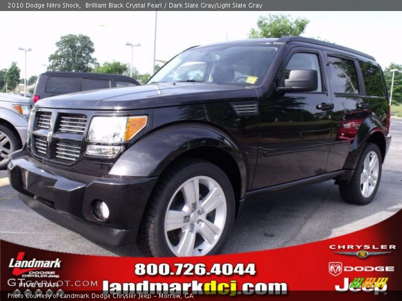 Brilliant Black Crystal Pearl / Dark Slate Gray/Light Slate Gray 2010 Dodge Nitro Shock