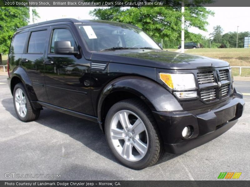 Brilliant Black Crystal Pearl / Dark Slate Gray/Light Slate Gray 2010 Dodge Nitro Shock