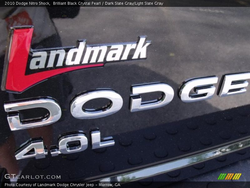 Brilliant Black Crystal Pearl / Dark Slate Gray/Light Slate Gray 2010 Dodge Nitro Shock