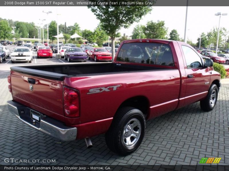 Inferno Red Crystal Pearl / Medium Slate Gray 2008 Dodge Ram 1500 SXT Regular Cab