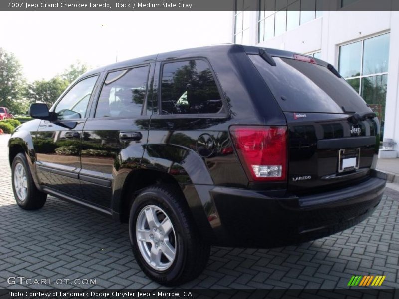 Black / Medium Slate Gray 2007 Jeep Grand Cherokee Laredo