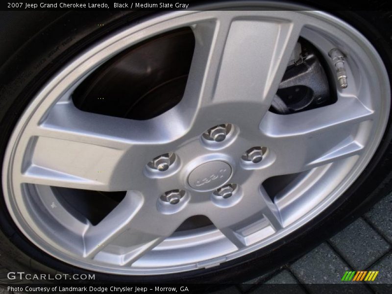 Black / Medium Slate Gray 2007 Jeep Grand Cherokee Laredo