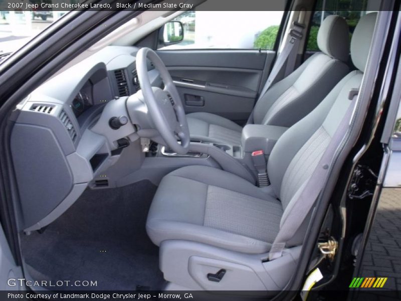 Black / Medium Slate Gray 2007 Jeep Grand Cherokee Laredo