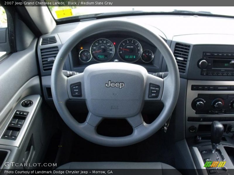 Black / Medium Slate Gray 2007 Jeep Grand Cherokee Laredo
