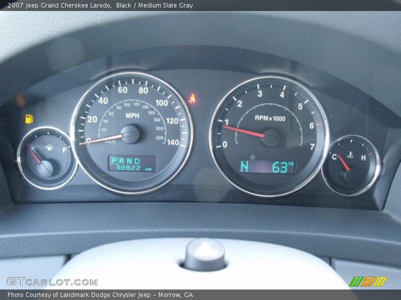 Black / Medium Slate Gray 2007 Jeep Grand Cherokee Laredo