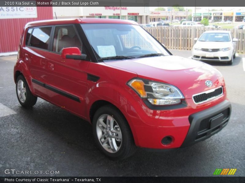 Molten Red / Black Soul Logo Cloth 2010 Kia Soul +