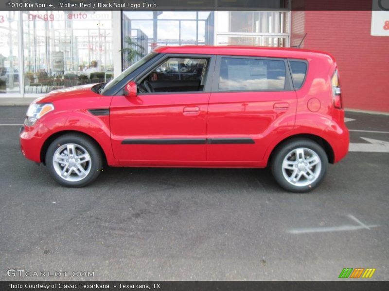 Molten Red / Black Soul Logo Cloth 2010 Kia Soul +