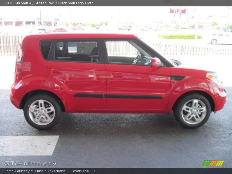 Molten Red / Black Soul Logo Cloth 2010 Kia Soul +
