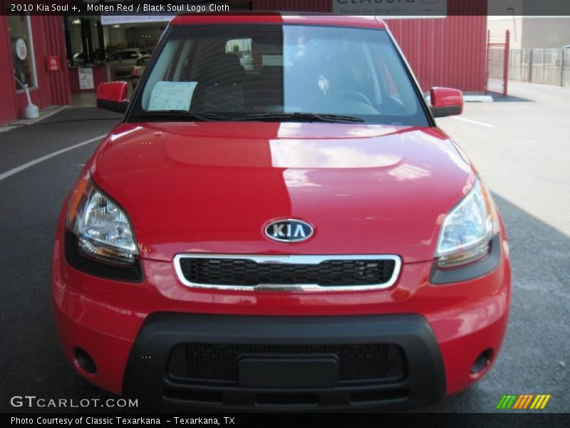 Molten Red / Black Soul Logo Cloth 2010 Kia Soul +