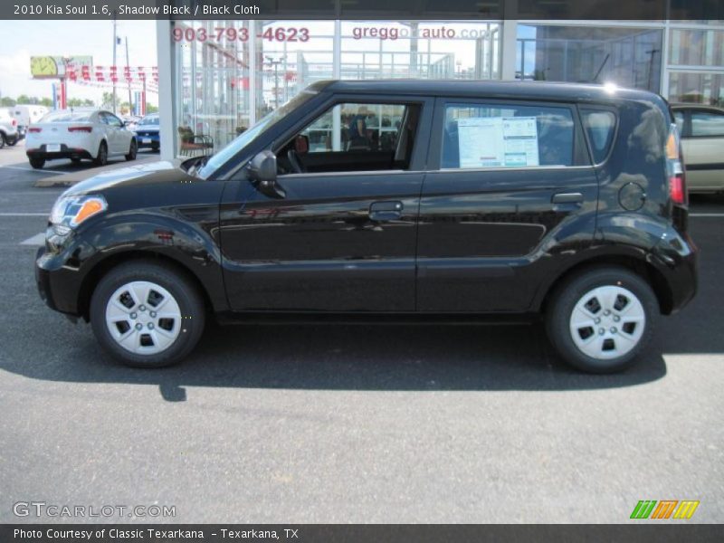 Shadow Black / Black Cloth 2010 Kia Soul 1.6