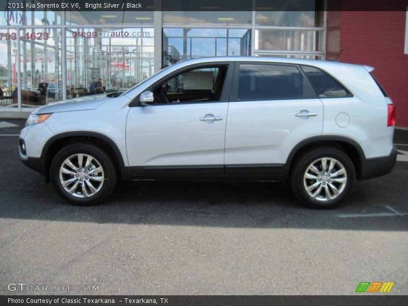 Bright Silver / Black 2011 Kia Sorento EX V6