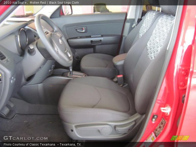 Molten Red / Black Soul Logo Cloth 2010 Kia Soul +
