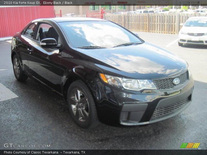 Ebony Black / Black 2010 Kia Forte Koup EX