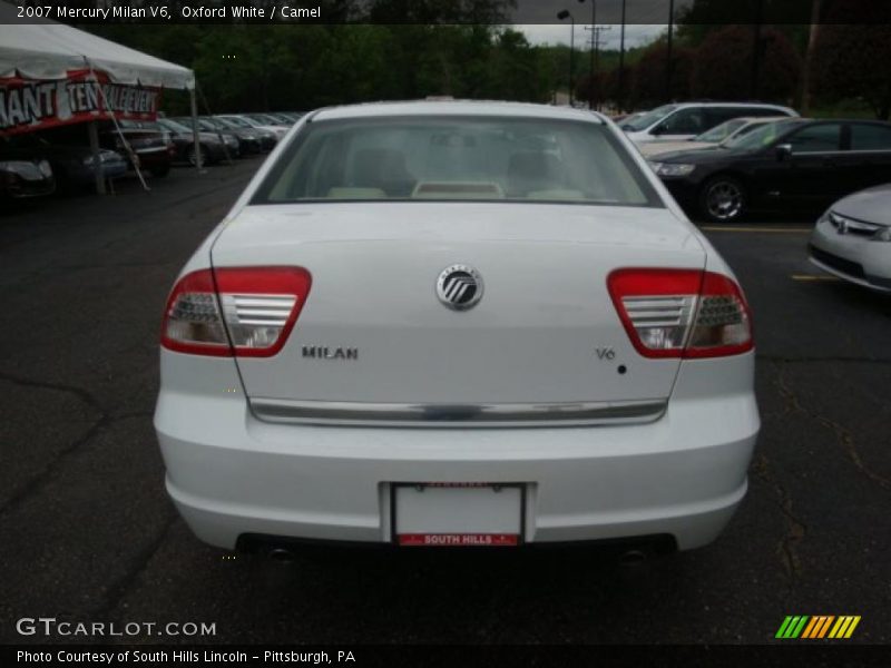 Oxford White / Camel 2007 Mercury Milan V6