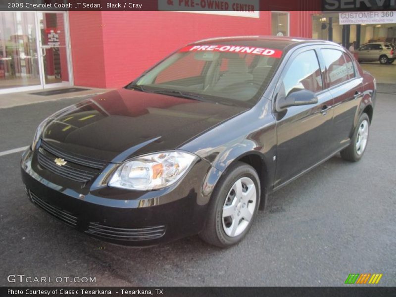 Black / Gray 2008 Chevrolet Cobalt LT Sedan