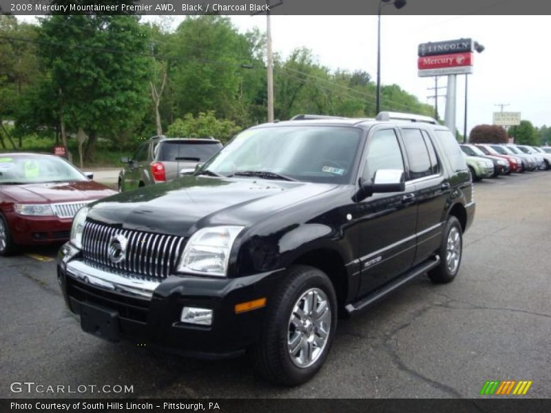 Black / Charcoal Black 2008 Mercury Mountaineer Premier AWD