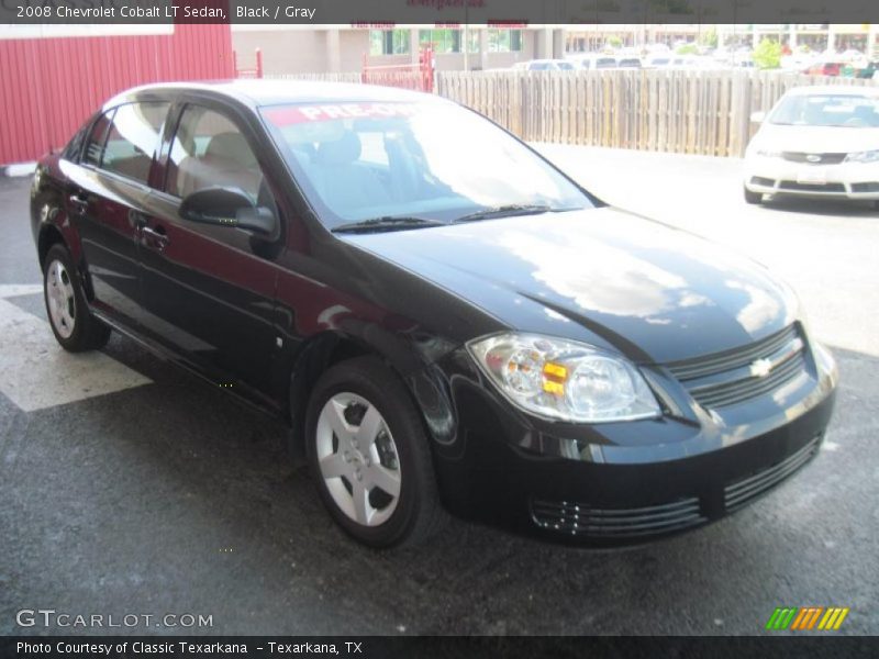 Black / Gray 2008 Chevrolet Cobalt LT Sedan